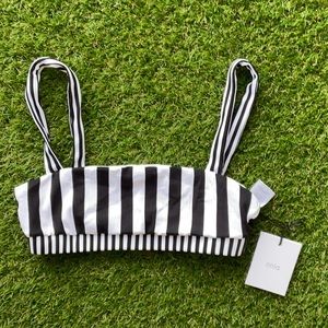 Onia black and white stripe Zoe top